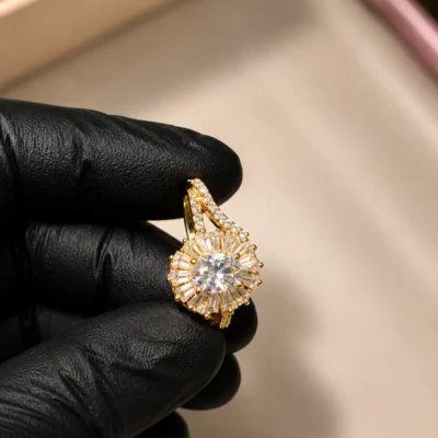 Royal Bloom Solitaire Ring