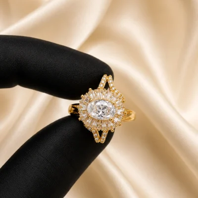 Royal Star Halo Ring