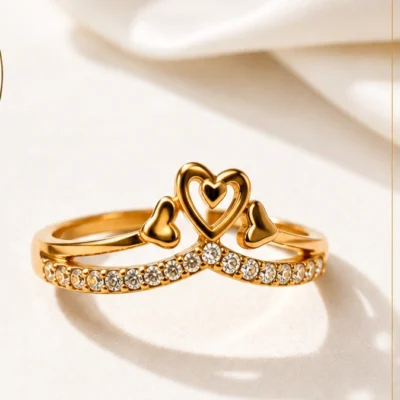 Twin Hearts Promise Ring