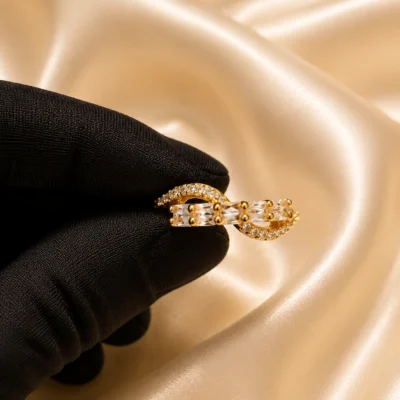 Golden Harmony Band Ring