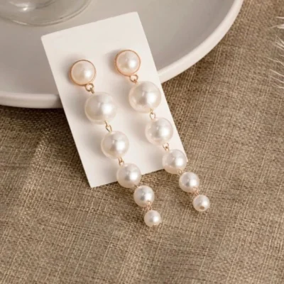 Pearl Cascade Drop Earrings