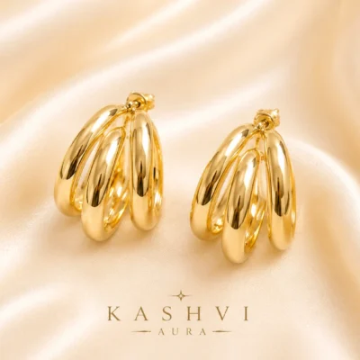 Triple Loop Hoop Earrings