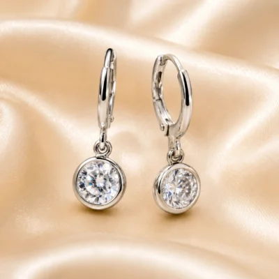 Luna Halo Drop Hoops